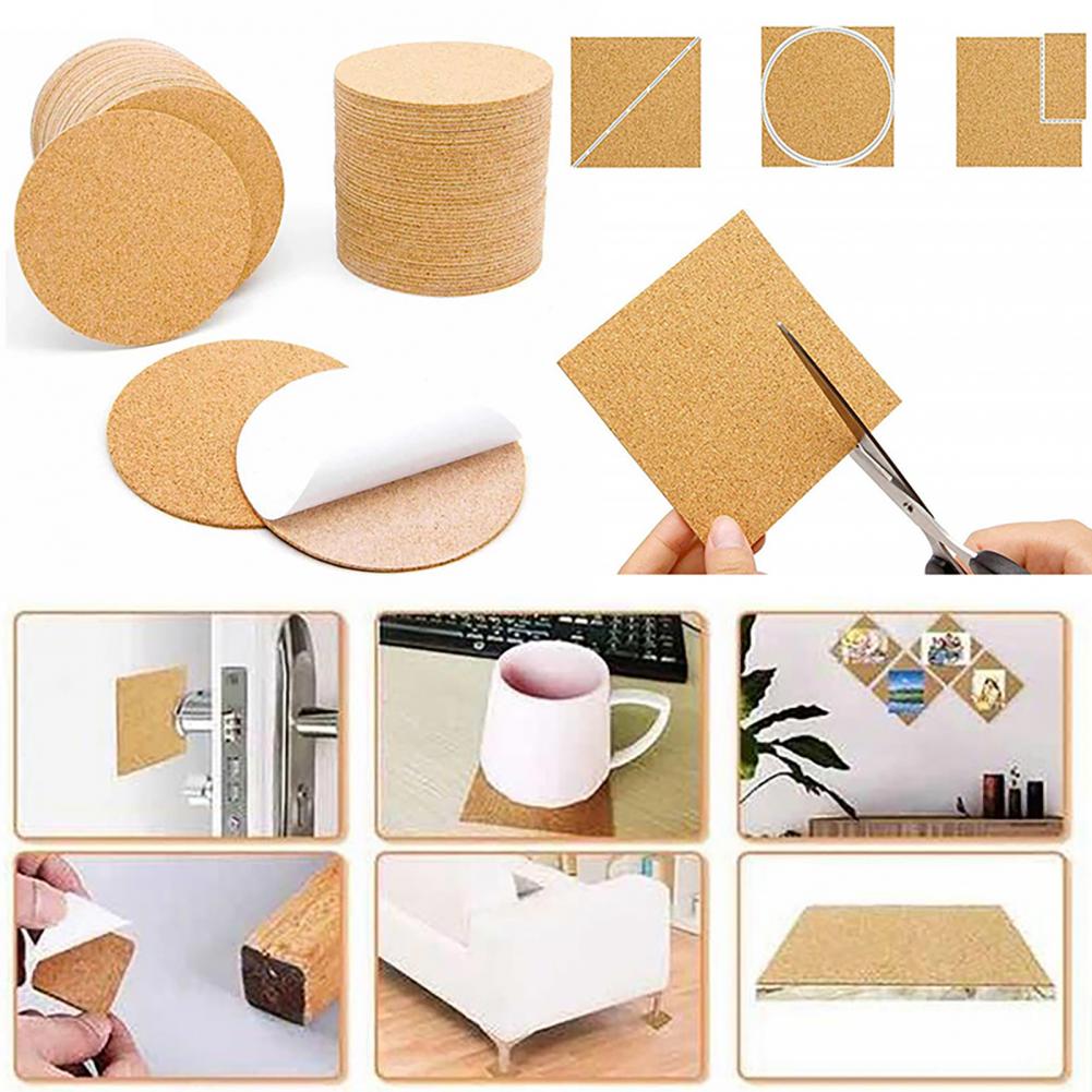 Home Bar Supplies - 10Pcs 코르크 컵 받침 광장 코르크