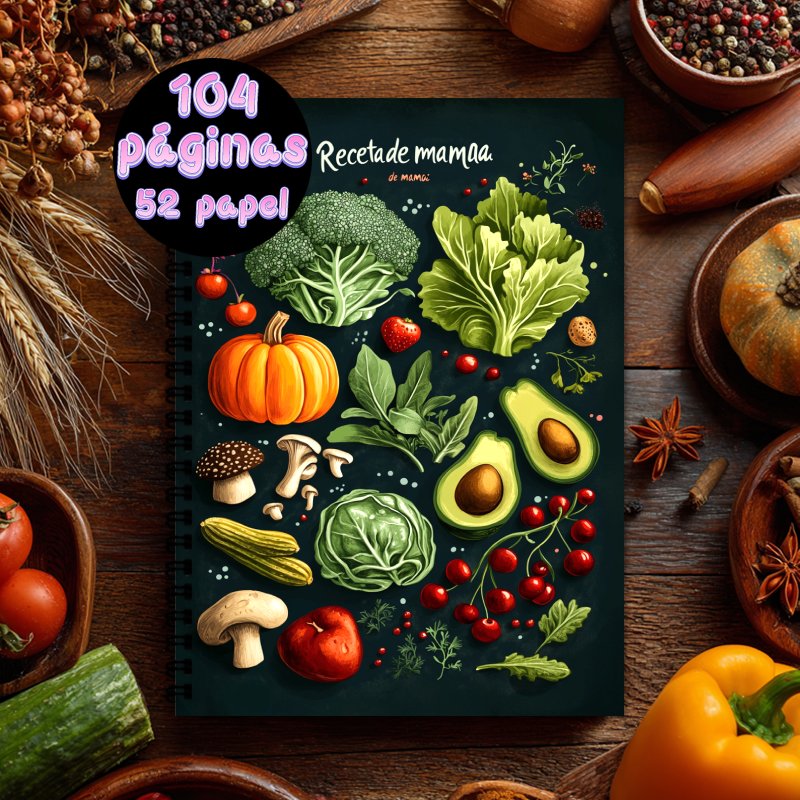 Cocktail Recipe Book - A5 스페인어 요리책, 스프링 제본, 레시피