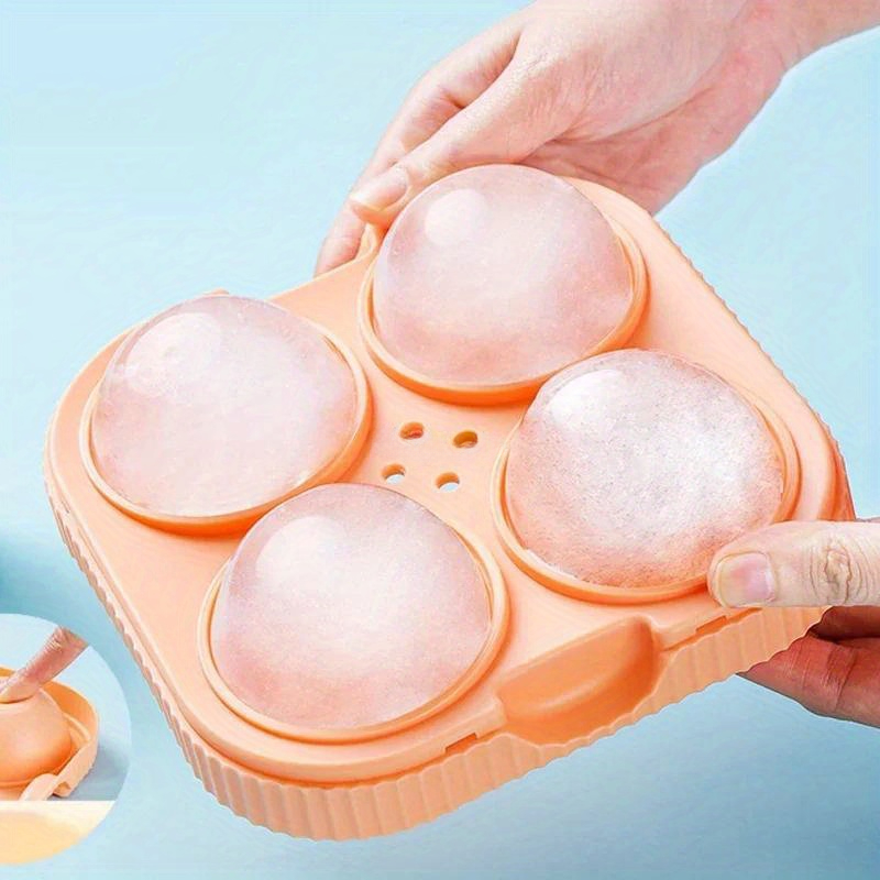 Ice Mold Sphere - 실리콘 아이스볼 메이커, 대형 6.5cm 3D