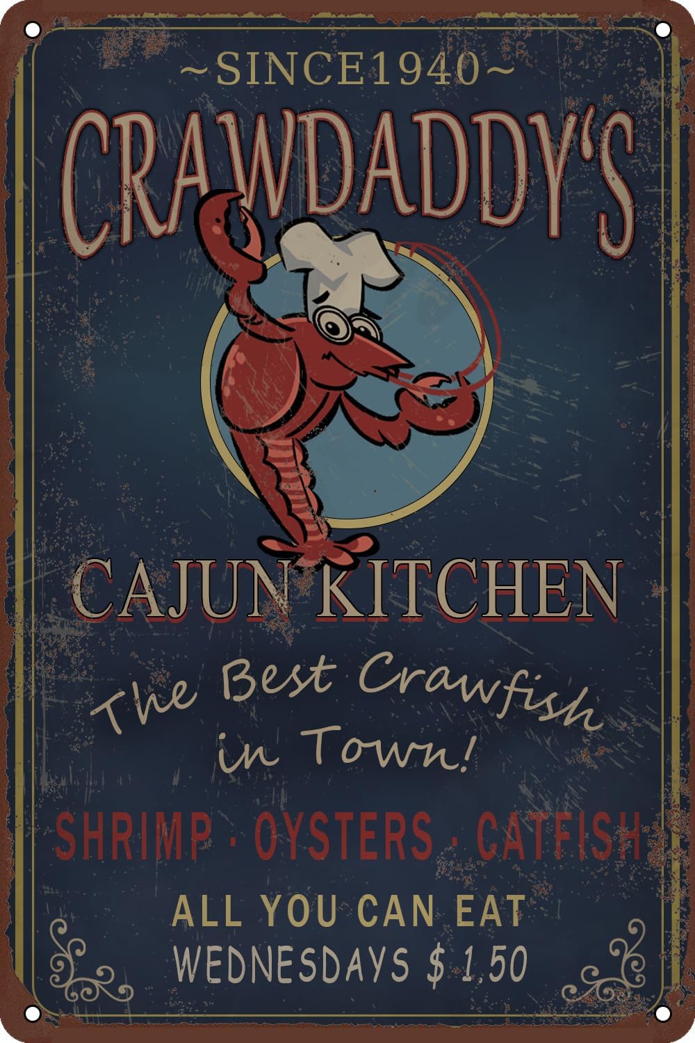 Home Bar And Restaurant - Beat Crawfish Crawdaddy's Cajun Kitchen 금속