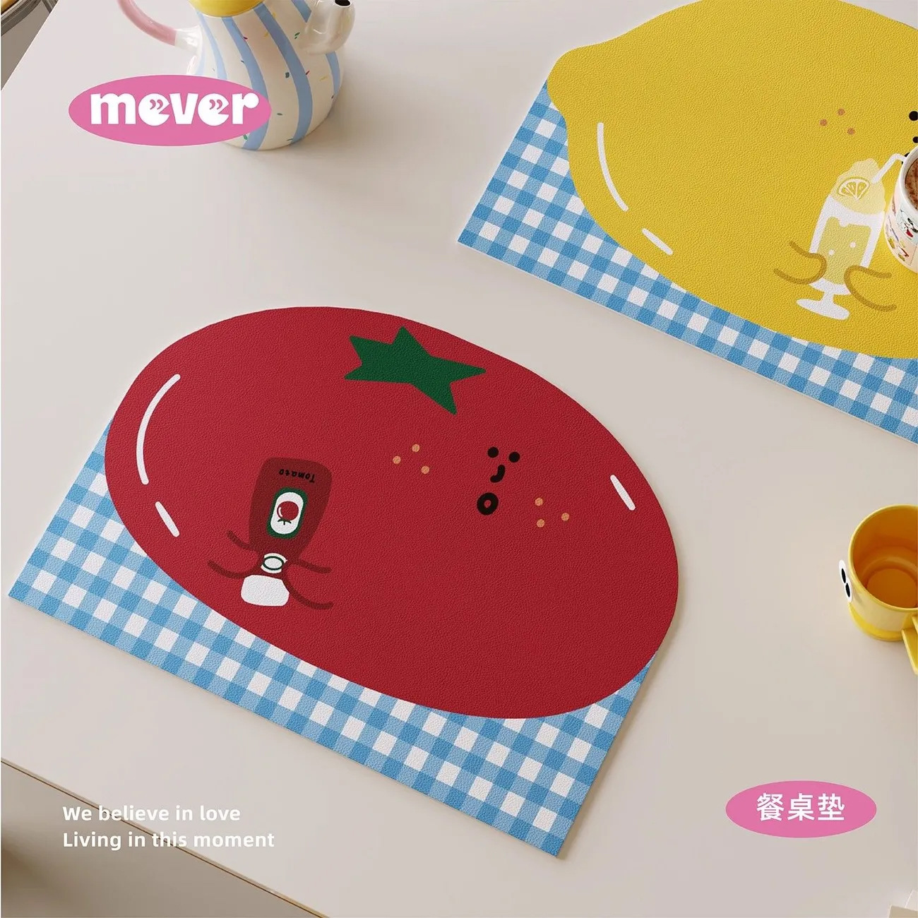 Bar Mat Rubber - 만화 가죽 방수 내열 차 매트