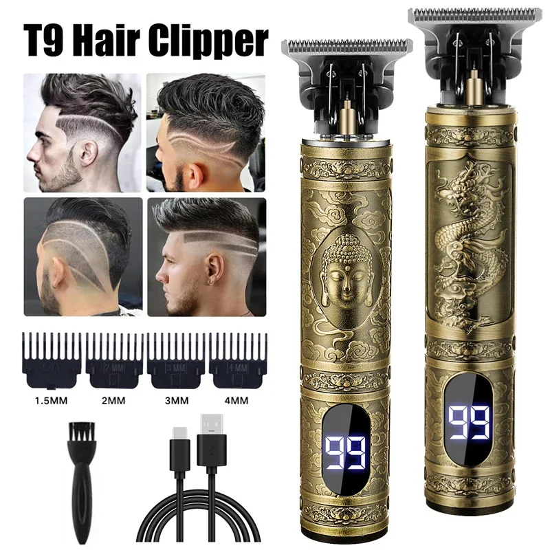 Home Barber - 남성용 T9 헤어 트리머, 가정용 DIY