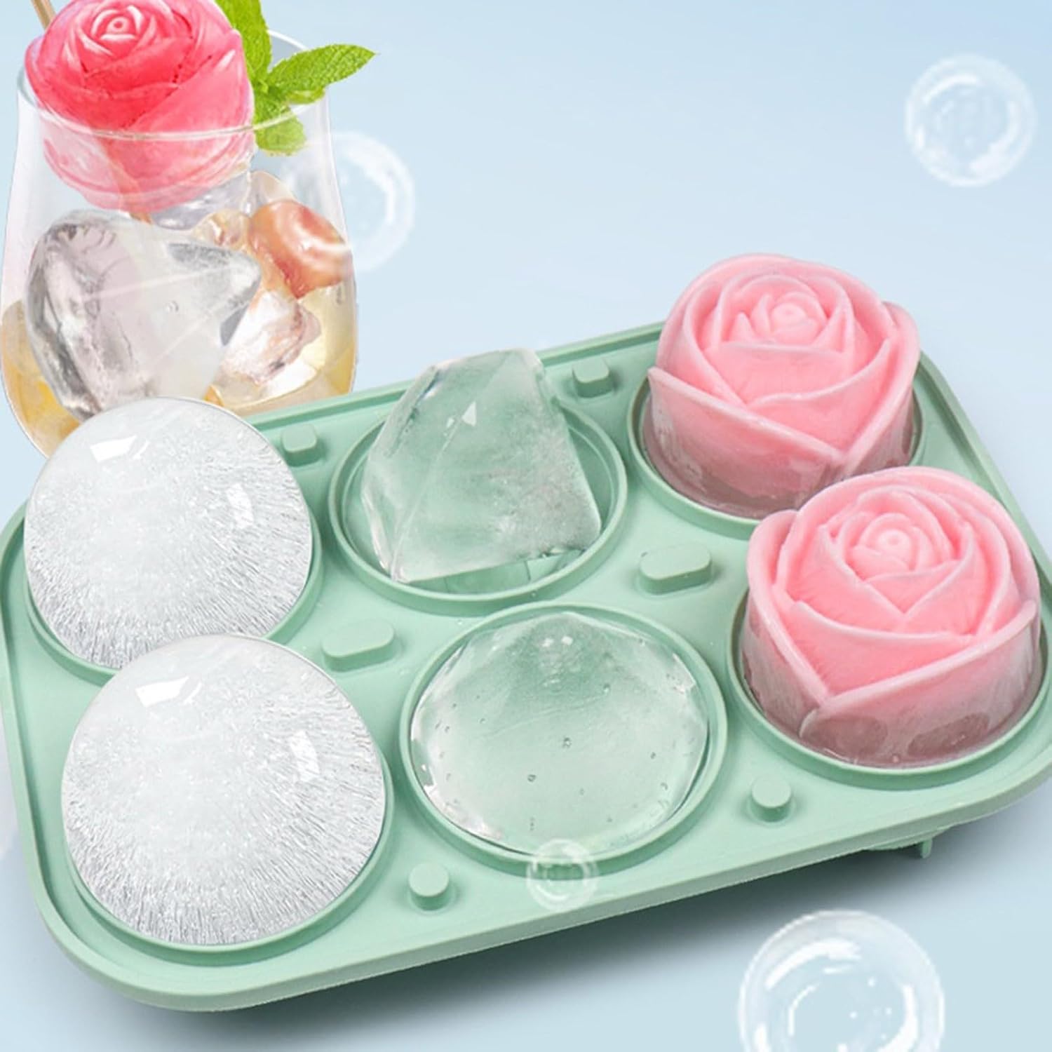 2026 대형 아이스 트레이(뚜껑 포함) 실리콘 장미  - Ice Mold Sphere 리뷰 및 가격