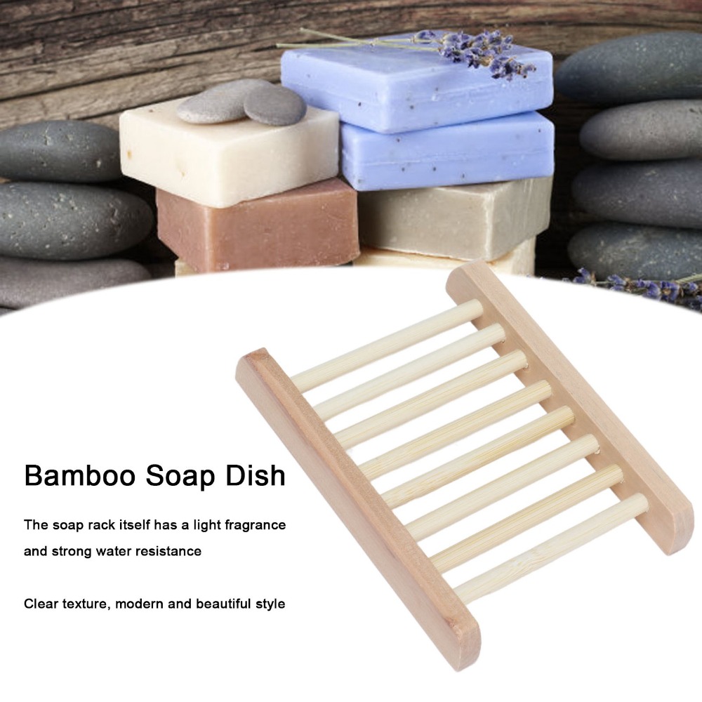 5 PCS 천연 나무 비누 접시 자체 배수 나무 색상  - Home Bar Supplies 리뷰 및 가격