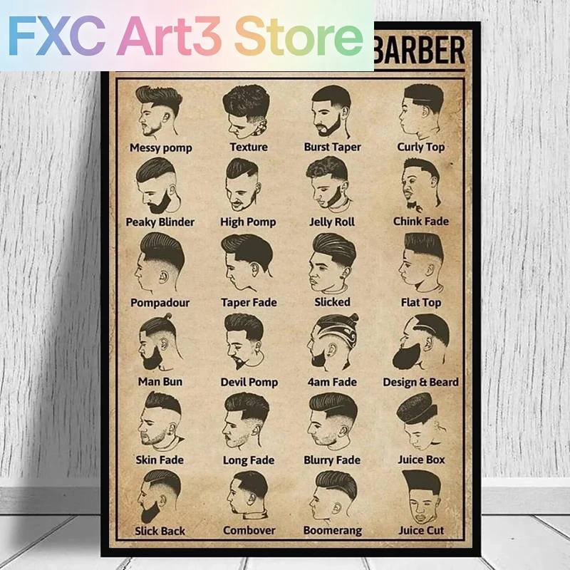 프레임리스, 레트로 스타일의 헤어컷 이발사 포스터 및  - Home Barber 리뷰 및 가격