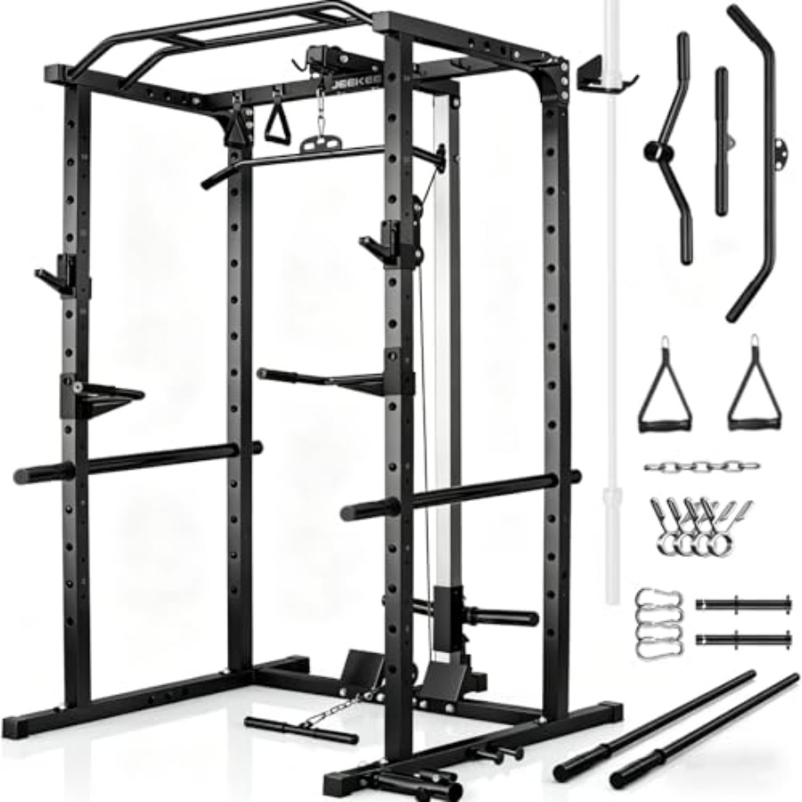 홈짐 파워 랙 (랫풀다운 포함) 블랙 스틸 2000LB - Home Bar And Gym 리뷰 및 가격