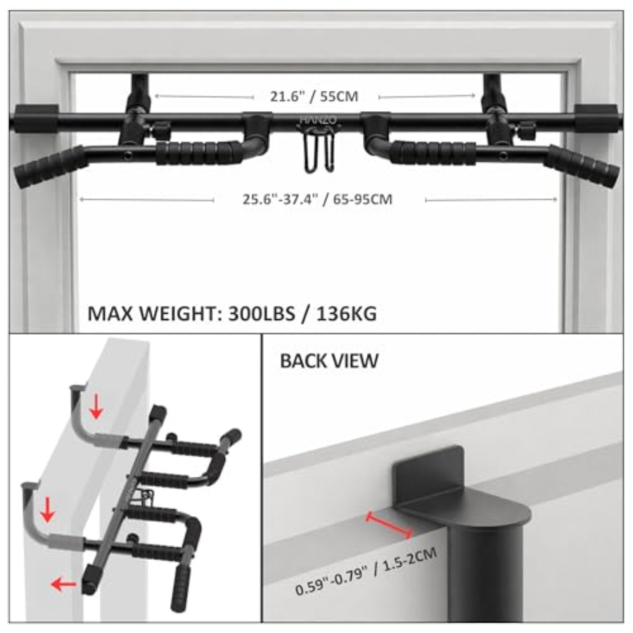 도어웨이 풀업 바 세트 (서스펜션 스트랩 포함) 멀티  - Home Bar And Gym 리뷰 및 가격