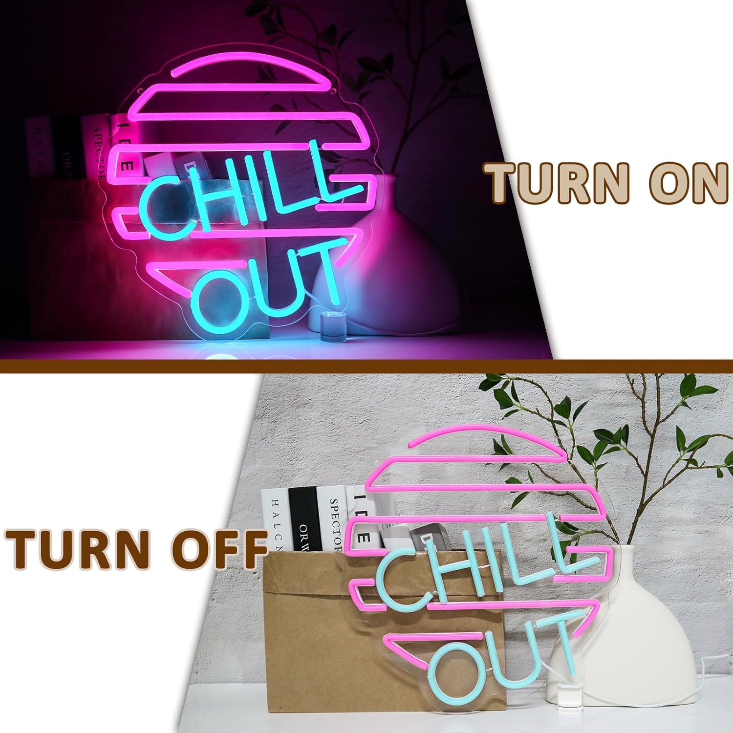 벽 장식용 진정 네온 사인, 조도 조절 네온 조명, 침 - Home Bar Lounge 리뷰 및 가격