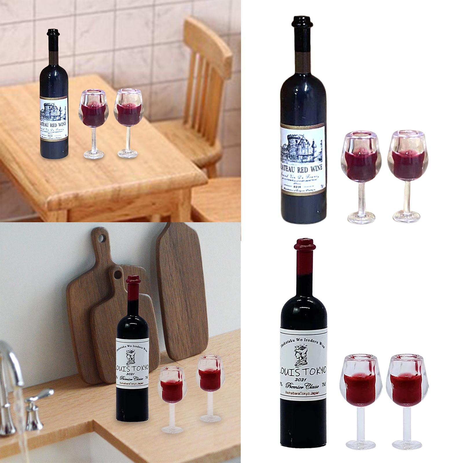 1/12 스케일 인형 집 와인 병 컵 풍경 용품 인형  - Home Bar Supplies 리뷰 및 가격