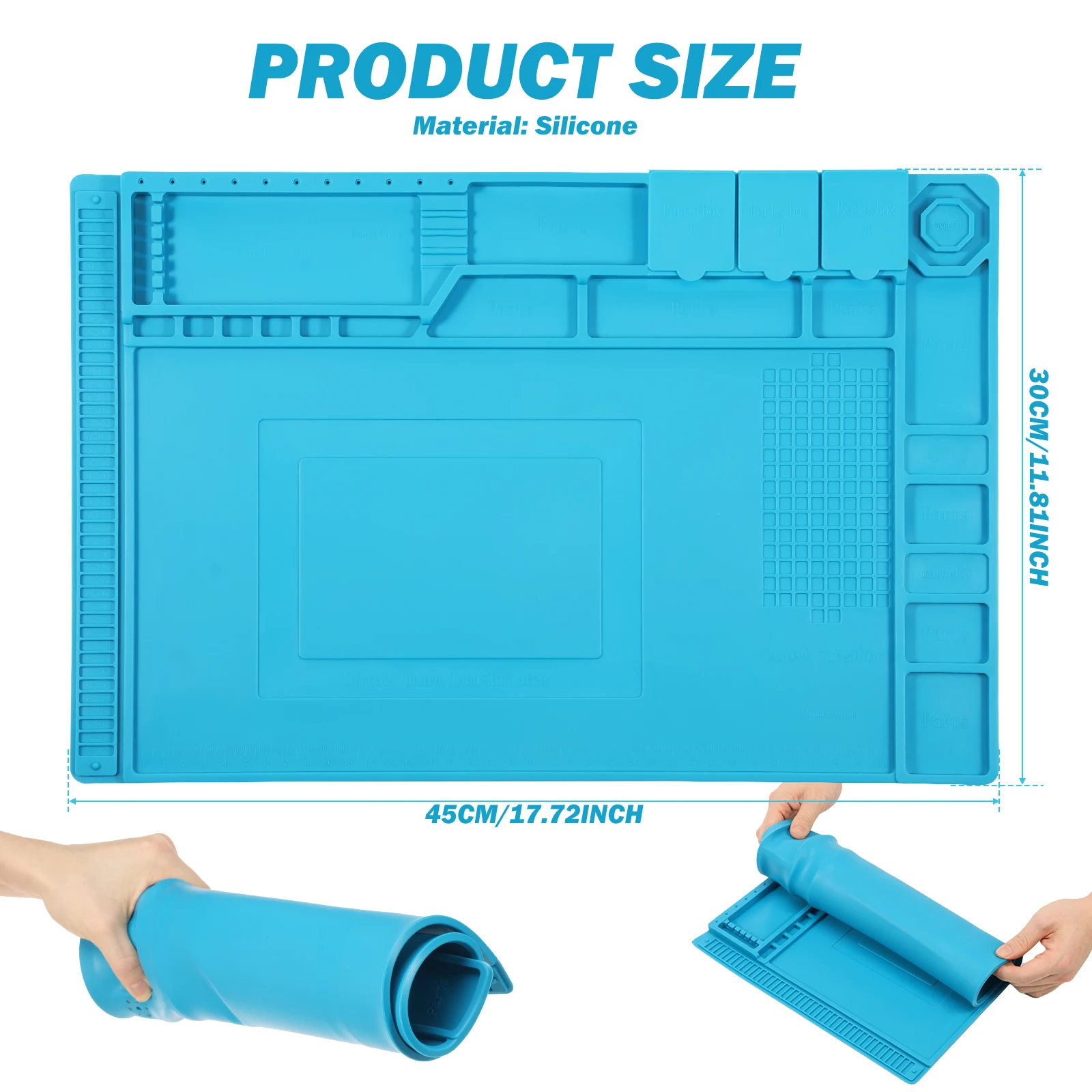 45x30cm 실리콘 납땜 매트 내열성 대형 정전기 방 - Bar Mat Rubber 리뷰 및 가격