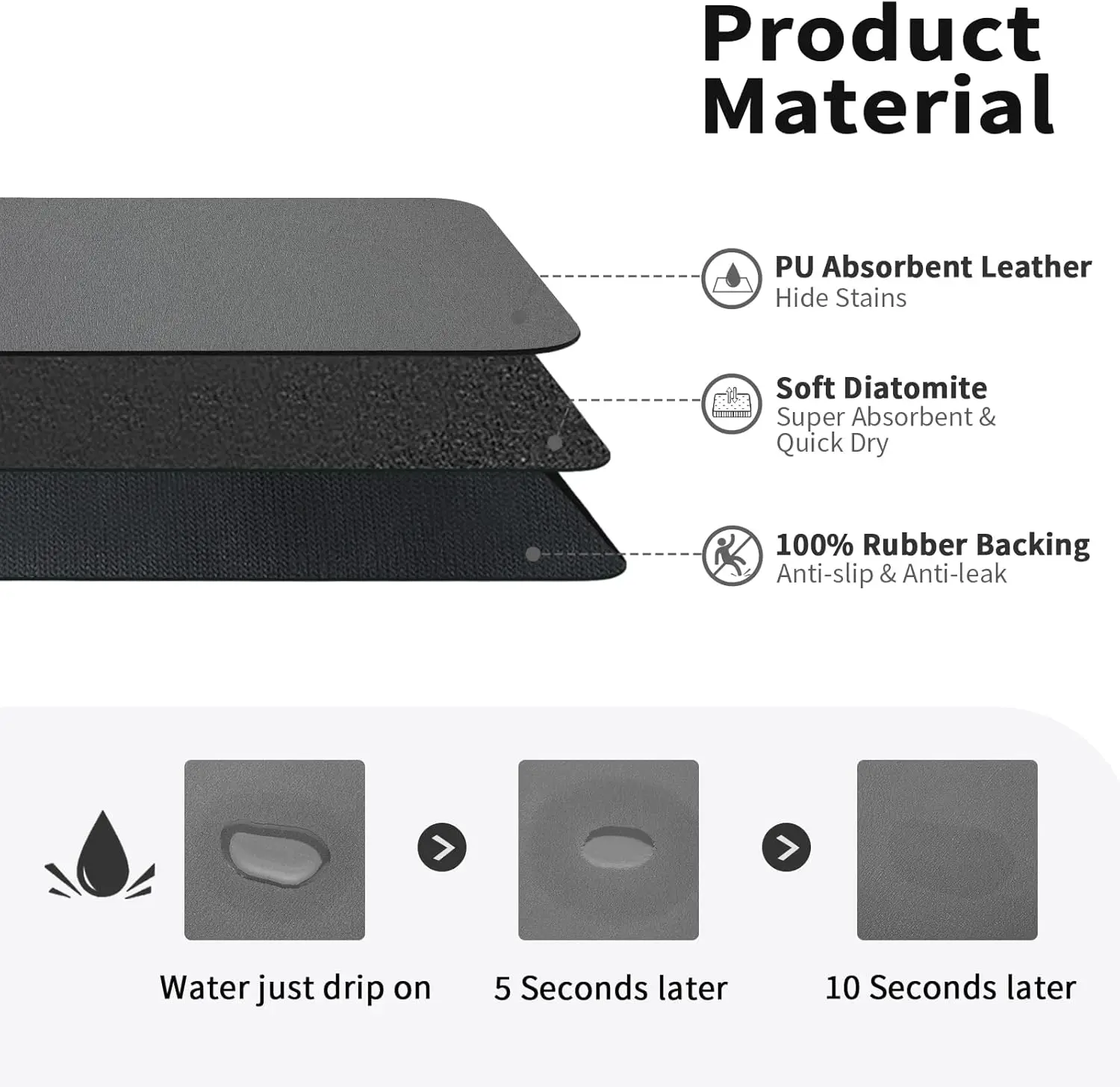 과일 매트 흡수성 접시 건조 매트 주방 카운터 고무 백 - Bar Mat Rubber 리뷰 및 가격