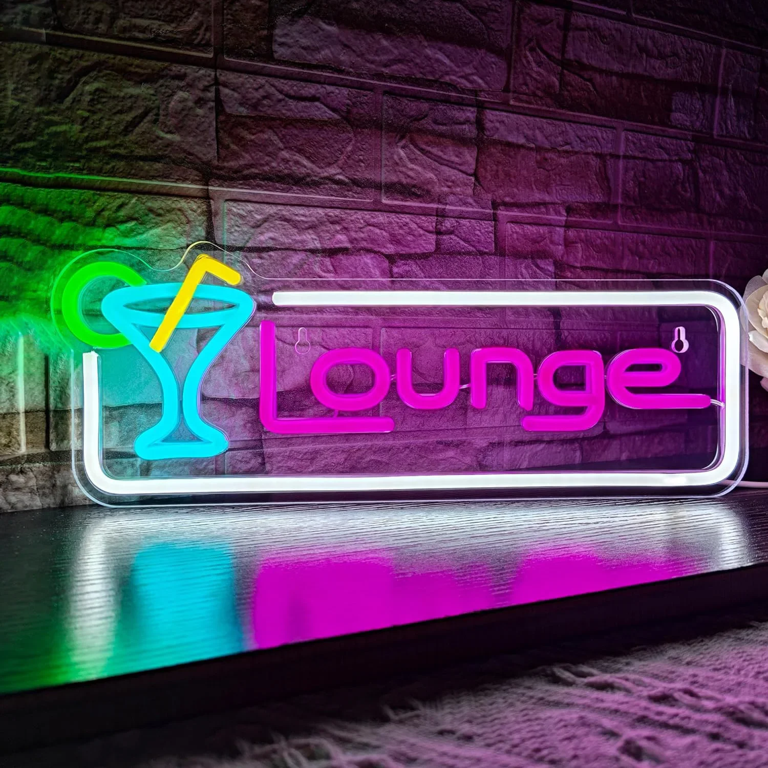 라운지 칵테일 LED 네온사인 벽등 USB 조광 가능  - Home Bar Lounge 리뷰 및 가격