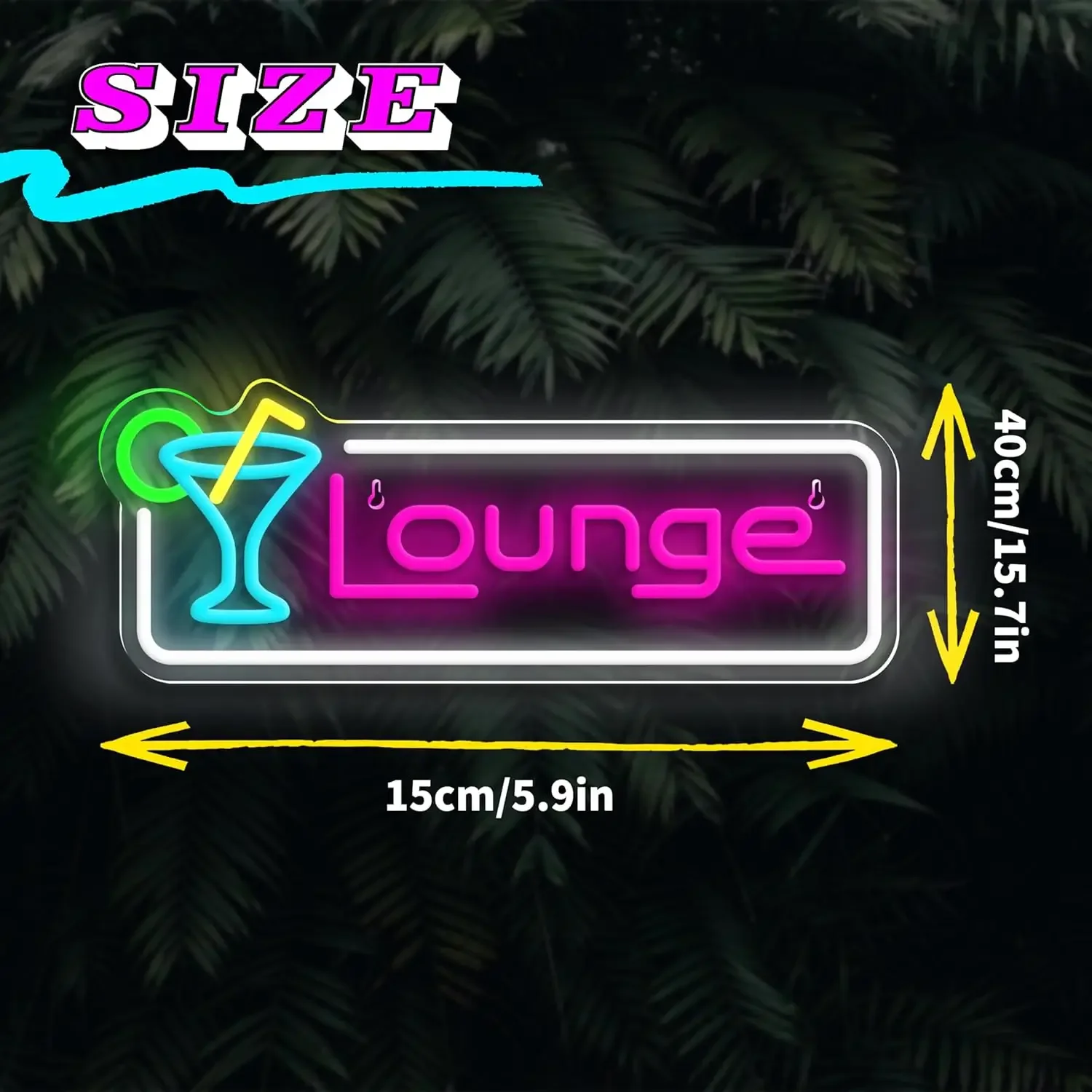 라운지 칵테일 LED 네온사인 벽등 USB 조광 가능  - Home Bar Lounge 리뷰 및 가격